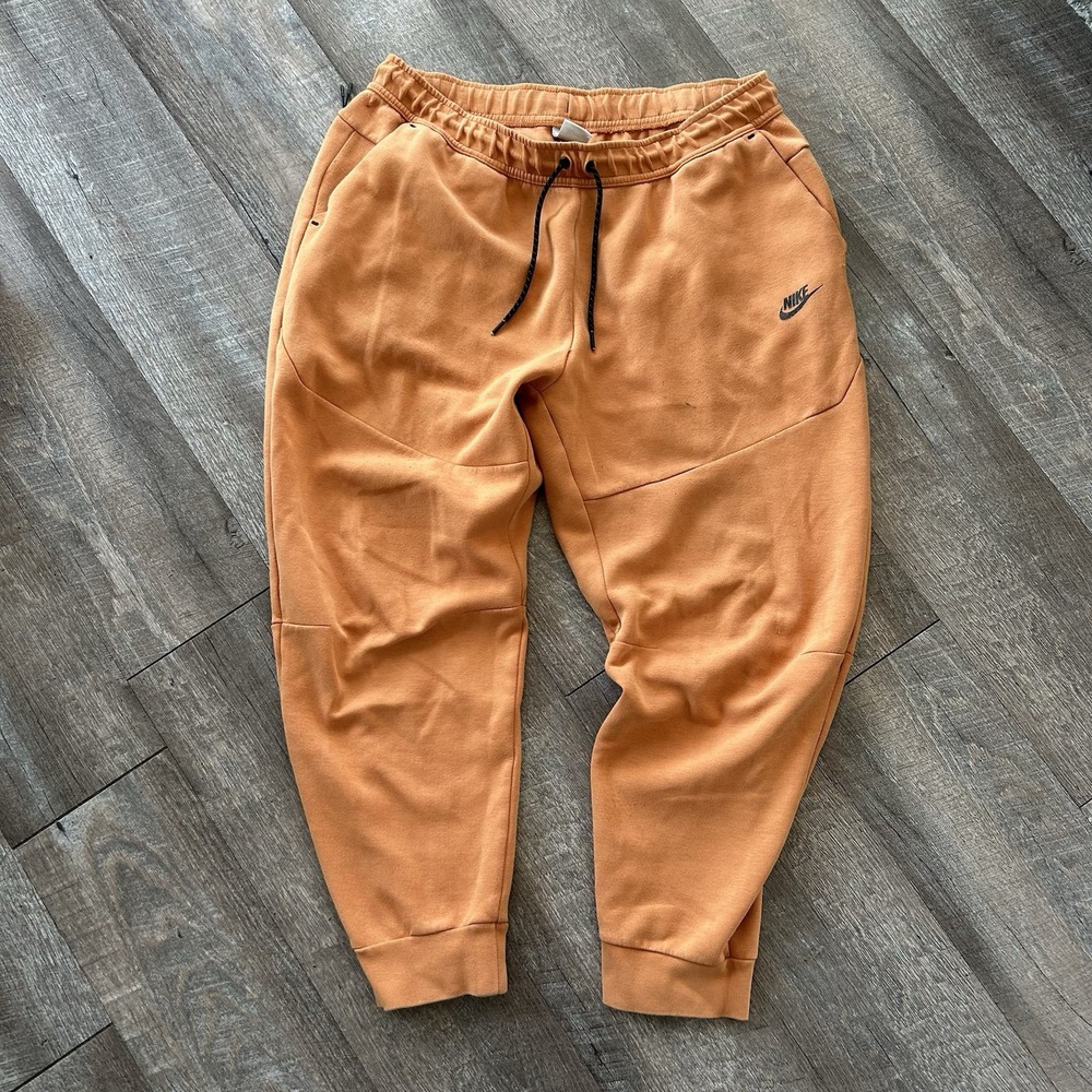 Nike Tech Fleece Joggers Men's 2XL Cacao Wow Orange CU4495-808 Sweatpants